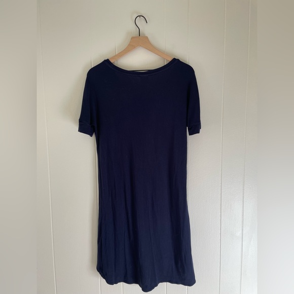 Soma Women’s Sleep Shirt, Navy Rib - Picture 2 of 7